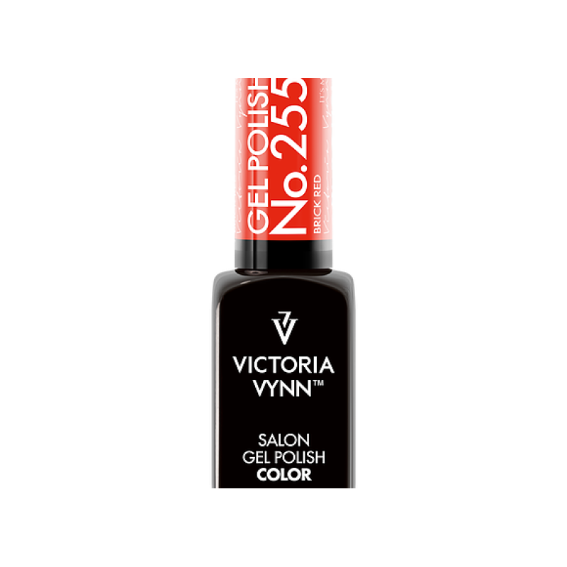 salon gel polish No.255 brick red (TPO FREE, HEMA FREE, Di-HEMA FREE)